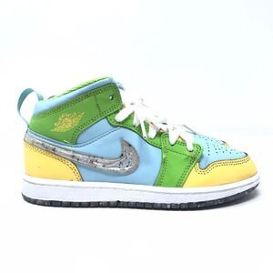 Nike Air Jordan 1 Mid SE Recycled Grind Size 3Y Glacier Ice Blue DX4368 400